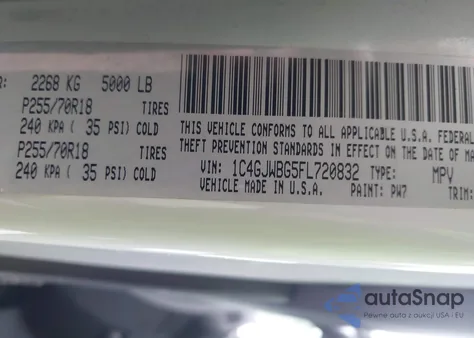 2015 Jeep Wrangler Sahara из США, поврежденный, VIN 1C4GJWBG5FL720832